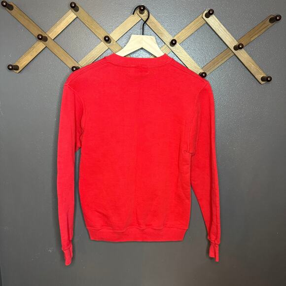 Vintage Eddie Bauer crewneck sweatshirt size medium red classic - Picture 5 of 8